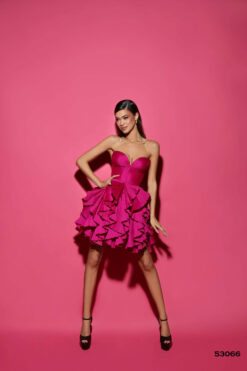 Vestido de Fiesta y Festera modelo 53066 de Lucía 1990 en Valencia.