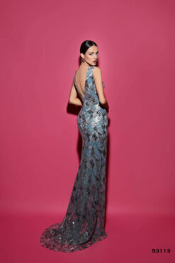 Vestido de Fiesta y Festera modelo 53113 de Lucía 1990 en Valencia.