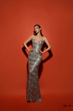 Vestido de Fiesta y Festera modelo 53116 de Lucía 1990 en Valencia.