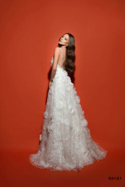 Vestido de Fiesta y Festera modelo 53121 de Lucía 1990 en Valencia.