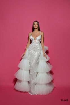 Vestido de Fiesta y Festera modelo 53125 de Lucía 1990 en Valencia.