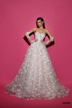 Vestido de Fiesta y Festera modelo 98486 de Lucía 1990 en Valencia.