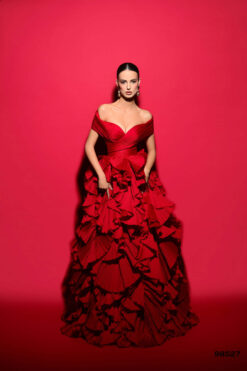 Vestido de Fiesta y Festera modelo 98527 de Lucía 1990 en Valencia.